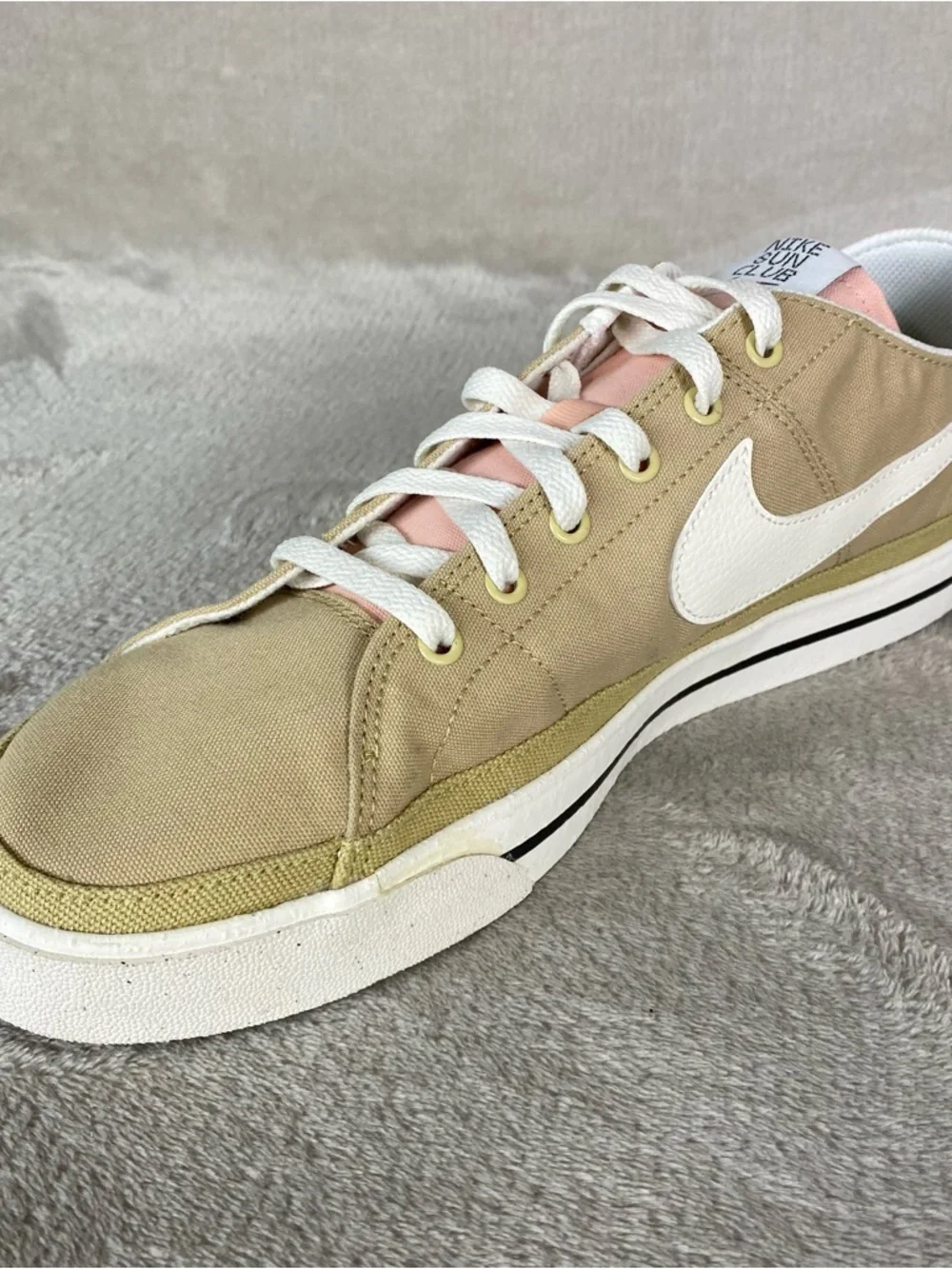 Nike Court Legacy DV0516-700 Mens Size 12 Wheat Grass Canvas Athletic Shoes‎ NEW